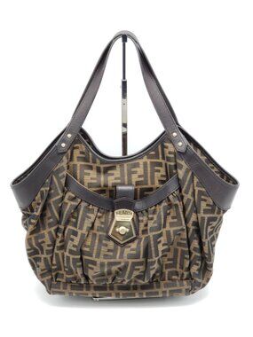 Authentic Fendi Leather Tote Bag lux318-111525